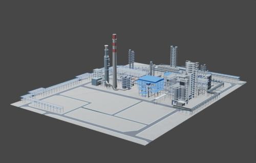 炼油厂 大型厂房